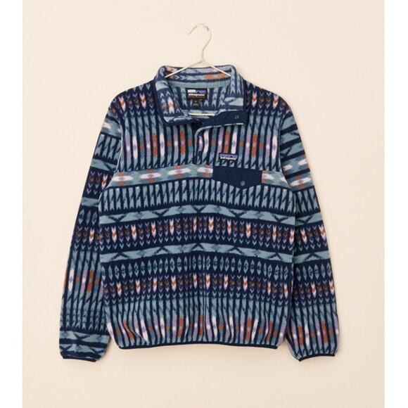 Patagonia Lightweight Synchilla Snap-T Pullover Fleece Jacket Kuta Klash Large - Picture 4 of 8